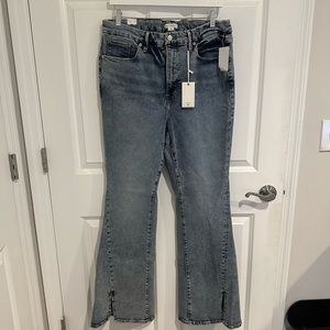 NWT! Good American Good Legs Flare Light Compression Jeans (Size 18)